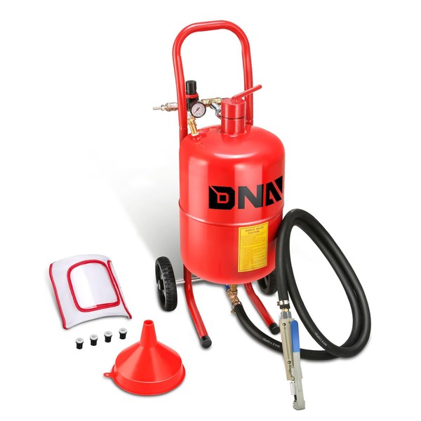 DNA MOTORING 5Gallon Sandblaster Air Sand Blaster Kit, Pot Sandblaster,