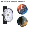POFET Pipe Clip-On Dial Thermometer Monitor Panel Meter Temperature Bimetal