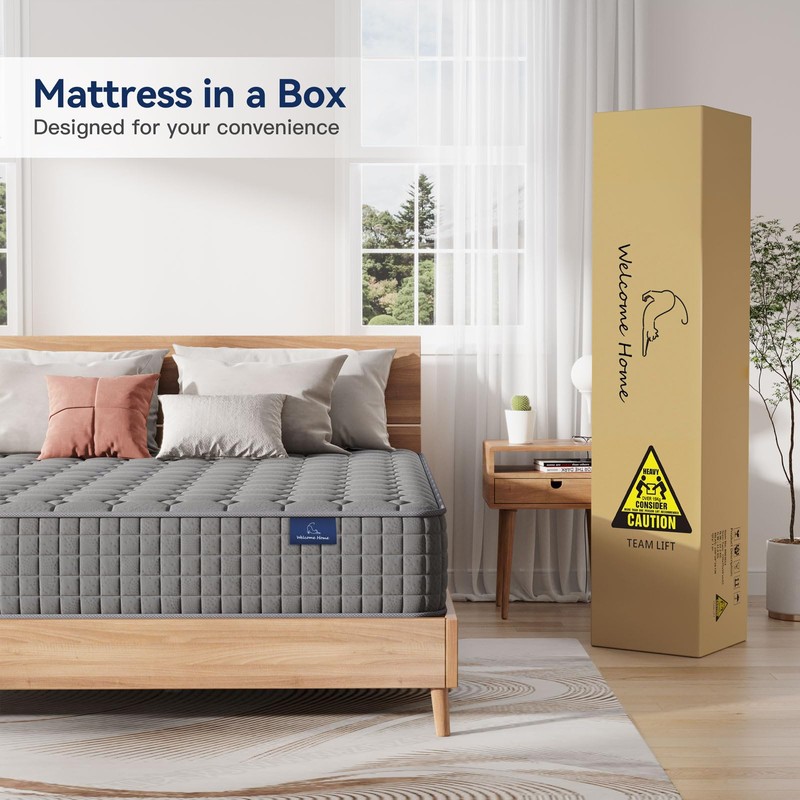 Vesgantti 8 Inch Multilayer Hybrid Twin Mattress - Multiple Sizes