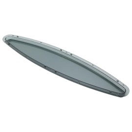 HECASA Boat Portlight Porthole 23-1/4" X 5" X 1-1/8"(590mm X 127mm X 29mm) Compatible with 2004 2007 Sea Ray 225 Weekender TOO Boat Yacht Replacement Window Port Hole Bow Oval