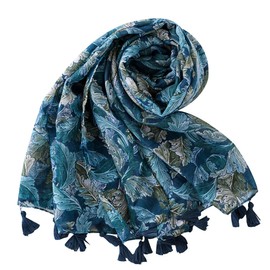 FAIRYGATE Scarves & Scarves for Women Floral Pattern for Women Neck Warmer Lightweight Soft Scarf, 17229, 70.8X33.5 Inch
