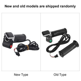 Throttle Handle Grip,Twist Throttle Grips LCD Display Electric Bike Accelerator Handlebar with Switch Electric Bike Handlebar Grips for Electric Bicycles, Cars, Scooters(36V)