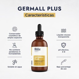 Hebbe - Germall Plus Conservador Líquido de Amplio Espectro para Cosméticos, 100 g
