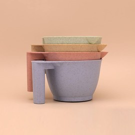 Ciieeo Bleach Bowl Hair Color Dye Bowl 2pcs Plastic Hair Color Mixing Tint Bowls Hair Dyeing Coloring DIY Oil Treatments Tools for Salon Hairdressing