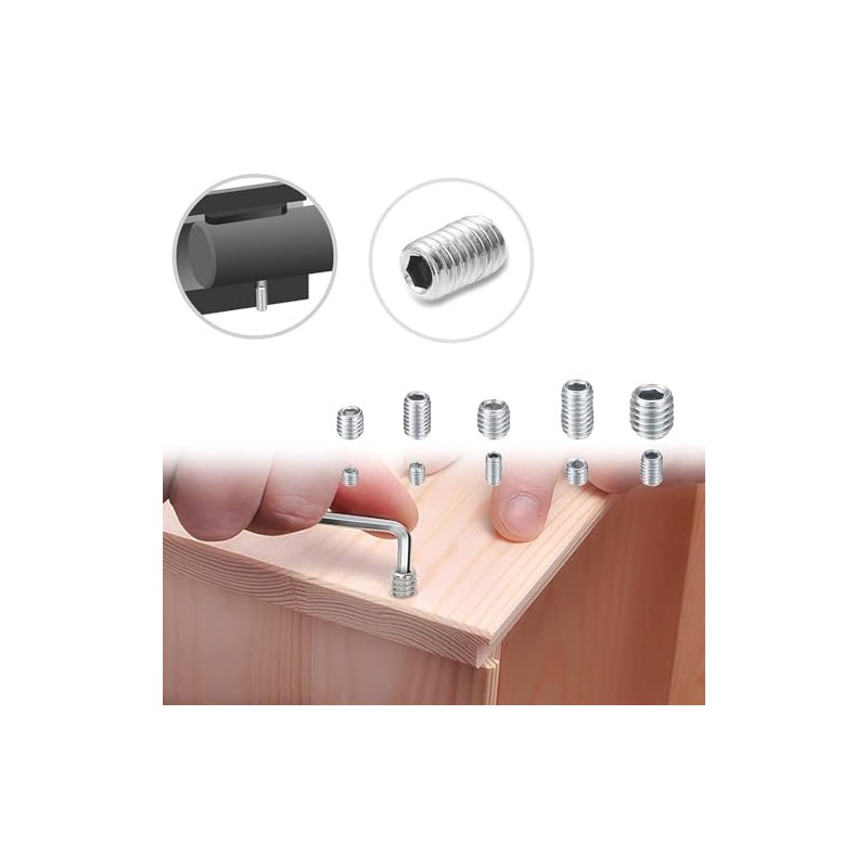 Ieron 200 pcs Stainless Steel Thread Insert Set, Self-Tapping Threaded