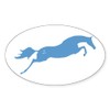 CafePress Jumping Horse Oval Sticker Oval Car Bumper Sticker