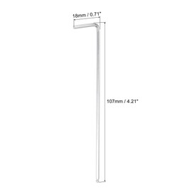 sourcing map 2mm Ball End Hex Key Wrench, L Shaped Long Arm CR-V Repairing Tool