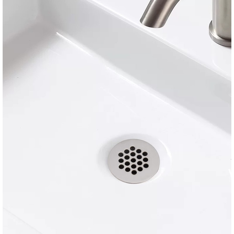 Grid Drain Strainer Assembly Without Overflow for Bathroom Sink, C.O.