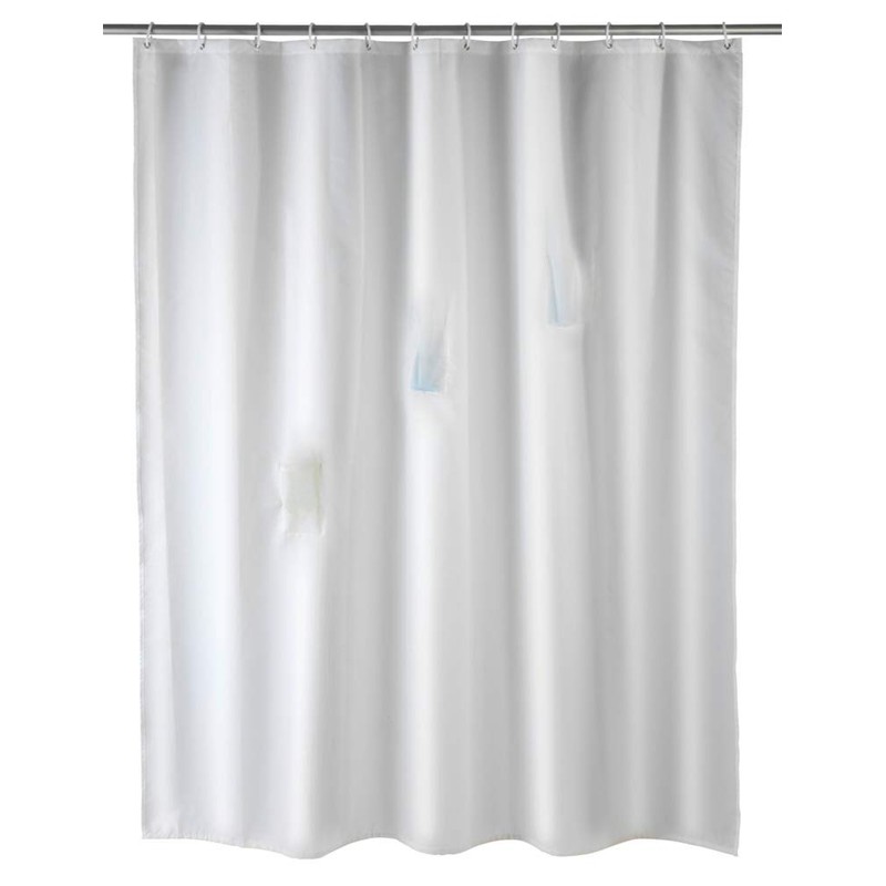 Wenko "Anti Mould Shower Curtain, White, 180 x 200 cm