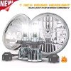 CHUSYYRAY 2x 7inch LED Headlights Chrome Upgrade Set For Ford
