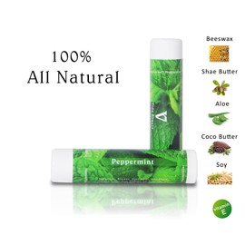 Natural Organic Lip Balm 100% Beeswax Peppermint Lip Balm,Coconut Oil,Vitamin E To Repair Dry, Cracked and Chapped Lips Organic Lip Balm | Vida Beauty