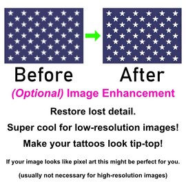 S&M Art Custom Logo Temporary Tattoos - Your Image or Artwork 2" Inch Size Using Images with Transparent or White Background
