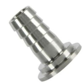 FAT 5/16" to 3/8" BARBED TAILPIECE Nipple for GAS SIDE on Commercial Beer Taps and DIY Line Cleaning Kits Stainless Steel Krome C286