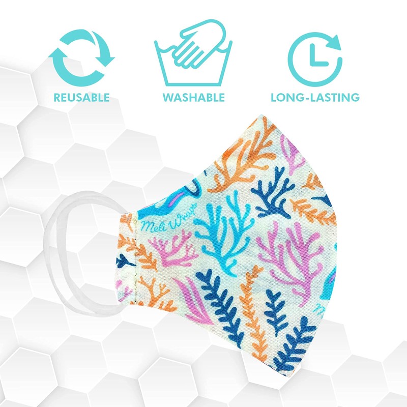 Meli Wraps - Reusable Cotton Face Masks, Washable Face Mask