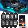 HEKE Luces LED RGB para Rocas, 8 cápsulas con aplicación