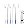RAOMEIDE 32" Heavy Duty Hot Dog Roasting Sticks for Campfire,