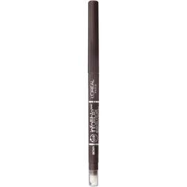 L'Oreal Paris Makeup Infallible Never Fail Original Mechanical Pencil Eyeliner with Built in Sharpener, Brown, 0.008 oz.