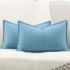 Madizz Set of 2 Simple Chenille Cushion Covers, Soft Decorative
