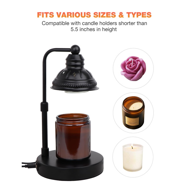 Candle Warmer Lamp,Candle Lamp,Candle Warming Lamp with Timer Dimmer -