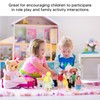 Wooden Dollhouse People for Kids Movable Cultivate Imagination Doll House