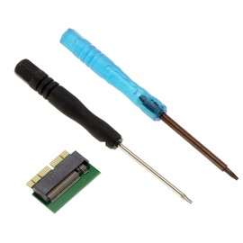 KALEA-INFORMATIQUE M2 Adapter to Replace Original SSD MAC Laptop 2013 2014 2015 2016 2017 2018 2019 2020 with 12+16 Points MAC Laptop with M.2 NGFF PCIe M Key SSD with Tools