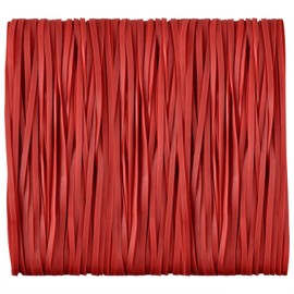 Large Heavy Duty Latex Rubber Bands 12 Inches Trash Can Bands Strong Elastic Bands for Office Supply, File Folders, Cat Litter Box, 60 Pack (Red)