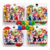 KH Set Muñecos Mario Peach Toad Bowser Yoshi 4pz Juguetes