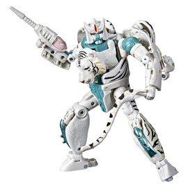 Transformers Toys Generations War for Cybertron: Kingdom Voyager WFC-K35 Tigatron Action Figure - Kids Ages 8 and Up, 7-inch