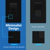 LIDER Black Minimalist Decorator Switch, Frameless Light Switch, On/Off Rocker