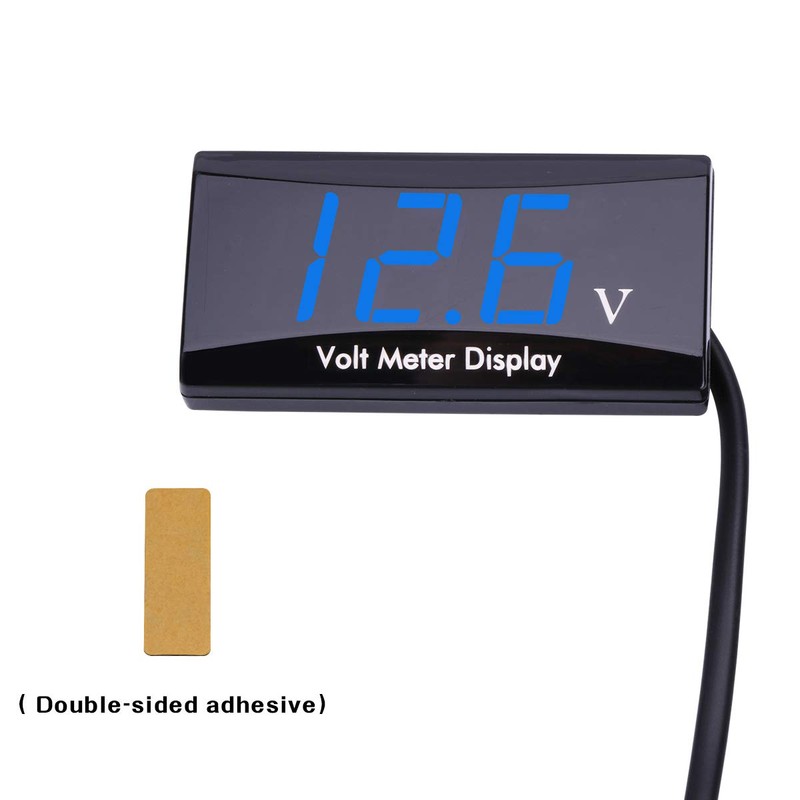 DC 12V Car Digital Voltmeter Gauge - AIMILAR LED Display