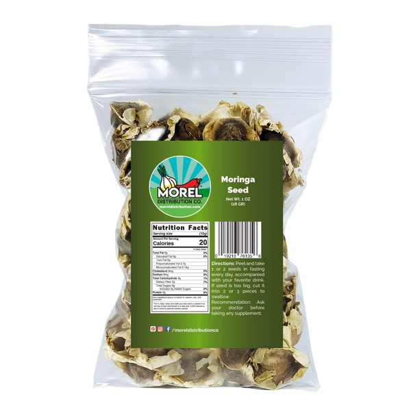 Morel Distribution Company Moringa Oleifera Seeds (Semillas de Moringa) / Weights: 1 oz, 3 oz, 5 oz, and 10 oz! (1 oz (101))