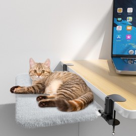 PCYIS Cat Desk Bed,The Ideal Cat Bed for Your Desk Space,Double-Sided Bed Cloth Design,Suitable for All Seasons,Perfectly fits The Desk Space,Comfortable and Stable,Easy to Clean