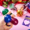 JOYIN 28 Packs Valentine's Day Stretchy Balls with Cards, Classroom