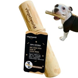 VINPETWORLD Coffee Wood Dog Chew Toy |100% Natural from Vietnam Forest (R)| Safe and Long-Lasting Real Coffee Wood | an Amazing Choice for Your Joyful Four-Legged Friend - Size L