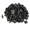 sourcingmap 100 Pcs Black Car Fender Plastic Rivet Fastener for