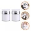 Unbranded 2PCS Refillable Airless Pump Bottles Empty Cream Jar Airless