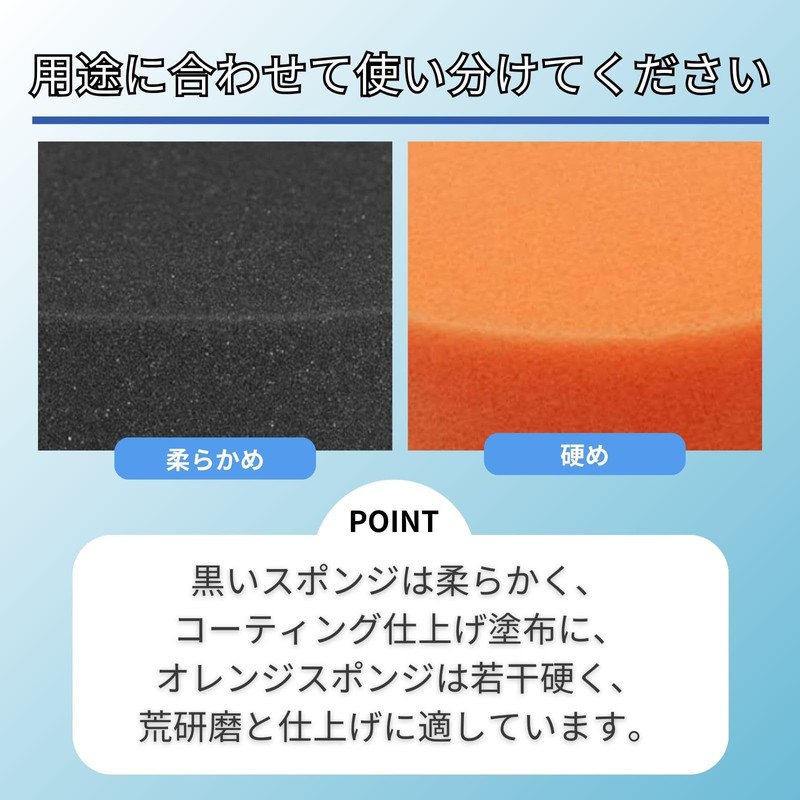 bath&bath 150mm Electric Polisher Sponge Buff Flat Velcro Super Fine