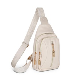 Relang Sling Bag for Women Crossbody, Leather Cross Body Fanny Packs for Women, Trendy Chest Bag for Travel and Daily Use