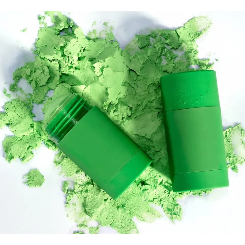 Mascarilla De Barro En Forma De Barra De Té Verde: