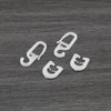 Create idea 50 Pairs White Plastic Curtain Sliders Compatible with