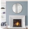 Kate and Laurel Caskill Framed Wall Mirror, 30 Inch Diameter,