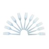 Pooja Bazar Disposable Plastic Forks - White (100 Pack)