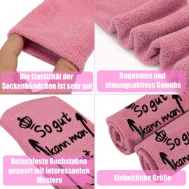 YWYHHM Funny Socks Gifts for Women, 40th Birthday Women Socks, Funny Gifts for Women, Pink Funny Cuddly Socks, Pink-40.