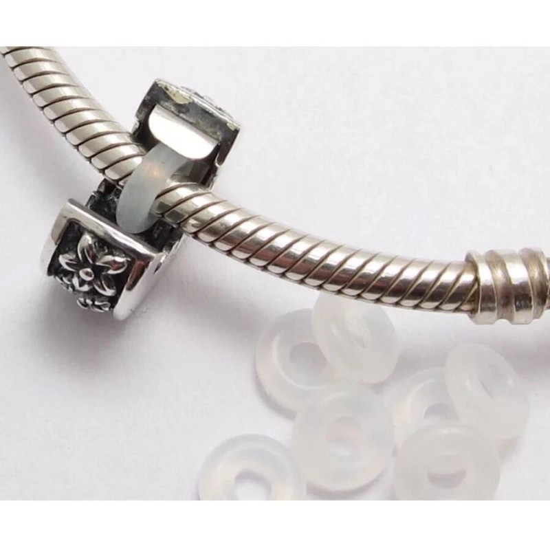 European Charms 12pc-White/Cle