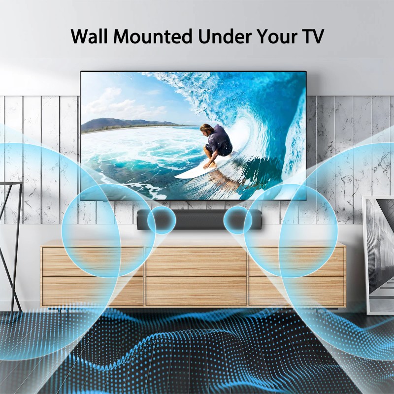 Sound Bar 50W Soundbar for Smart TV Bluetooth 5.3 Speaker