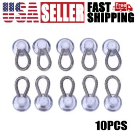 Unbranded Metal Collar Neck Waist Extender Buttons For Men Dress Shirts Pants Belt 10PCS