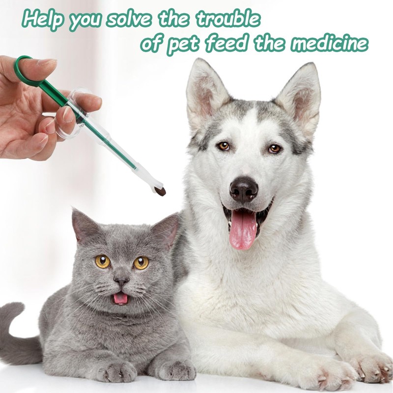 Duuclume 2 Pcs Pets Pill Shooter & Pill Crusher and