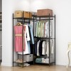 Xiofio 6 Tiers Heavy Duty Clothes Rack with Hanging Rods,Metal