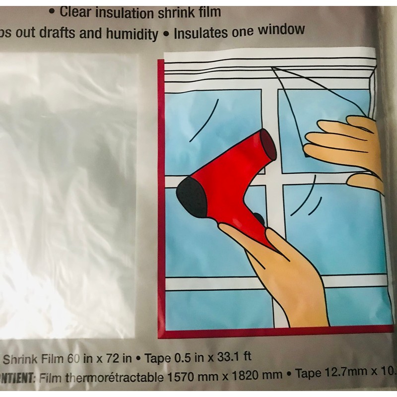 Tool Bench Hardware Window Insulation Kit, 60" x 72", Insulates