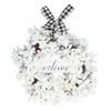 Imitation White Dogwood Wreath Simulation Vibrant Wreath Decoration for Home
